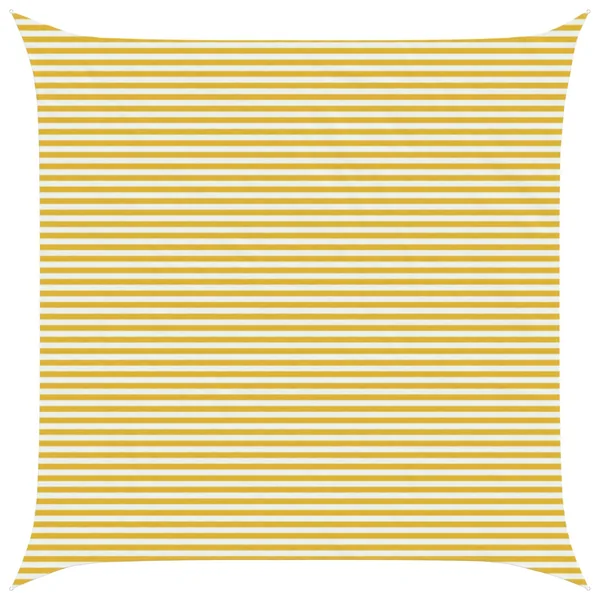 Voile d'ombre Jaune et blanc 6 x 6 m HDPE
