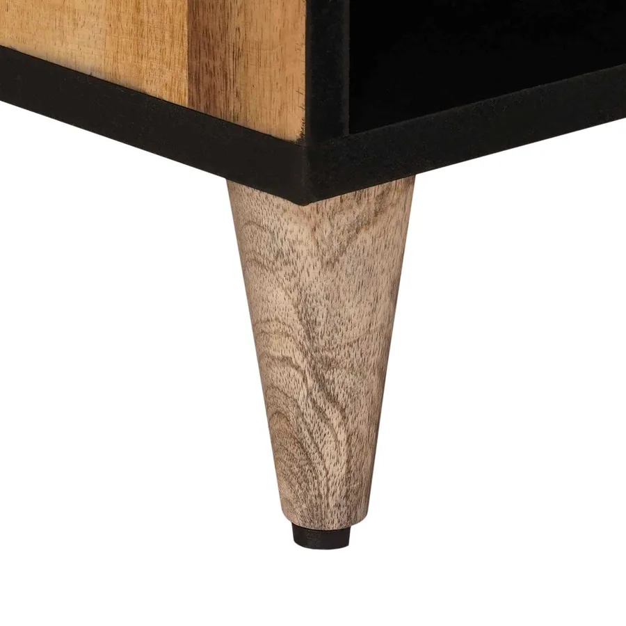 Meuble TV Naturel 80 x 33 x 46 cm Bois de mangue massif - 8