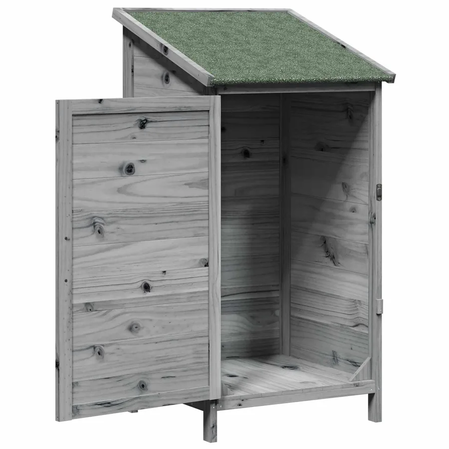 Abri de jardin Gris 59 x 56 x 113,5 cm Bois de Sapin Massif - 4