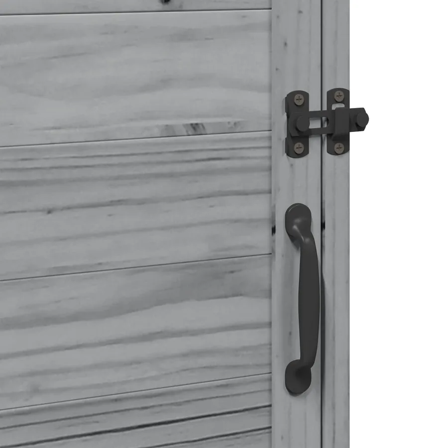 Abri de jardin Gris 59 x 56 x 113,5 cm Bois de Sapin Massif - 9