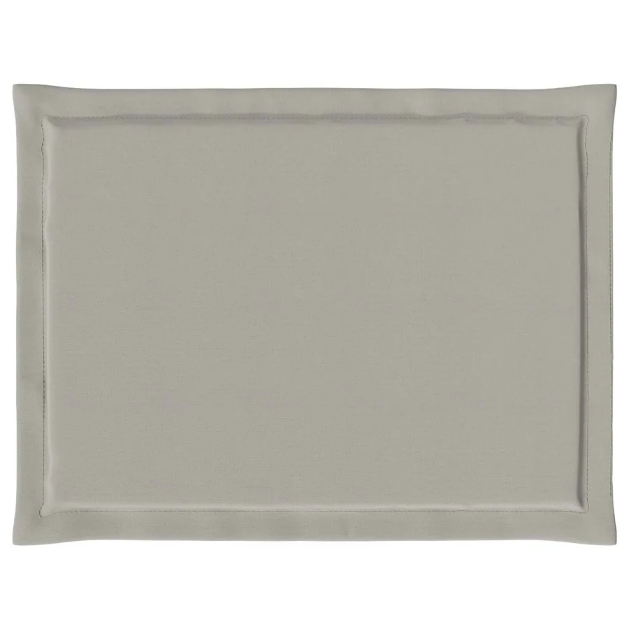 Coussins de siège 2 pcs Gris clair 47 x 36 x 2 cm Polyester - 5