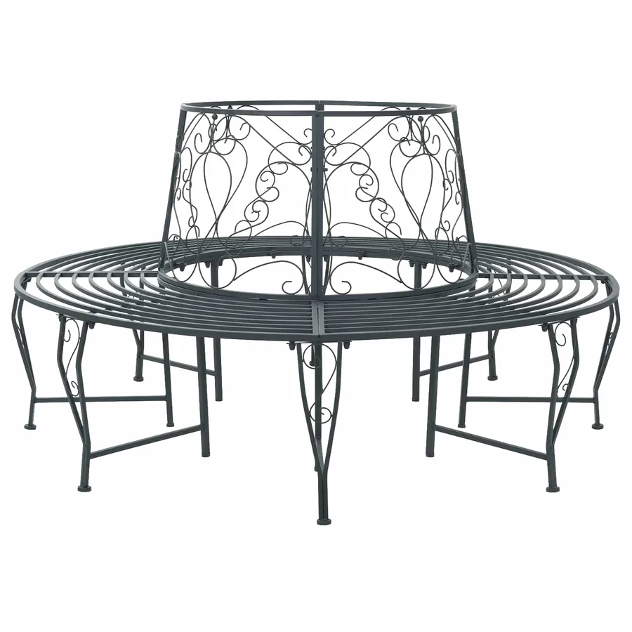 Banc d'Arbre 8-Nombre de places Ø 160 x 89 cm Acier