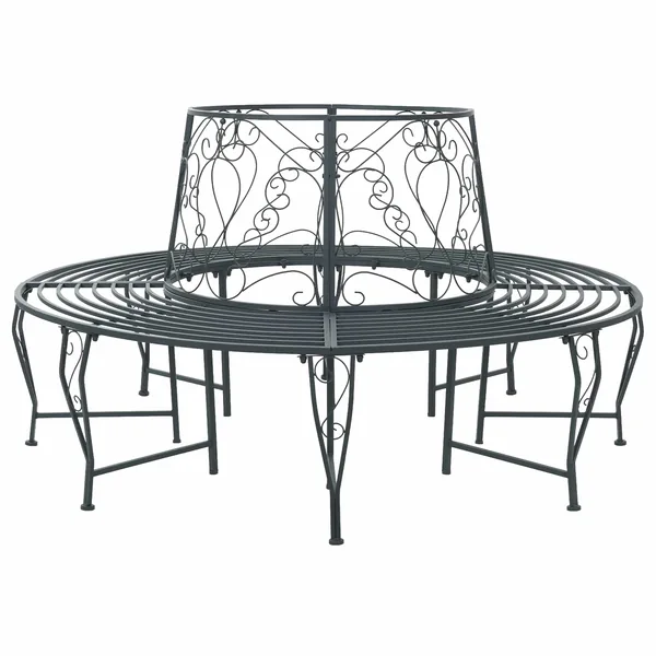 Banc d'Arbre 8-Nombre de places Ø 160 x 89 cm Acier