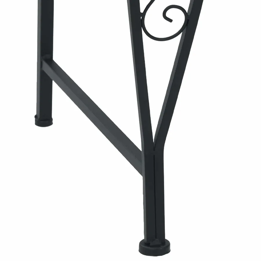 Banc d'Arbre 8-Nombre de places Ø 160 x 89 cm Acier Noir Rond - 2