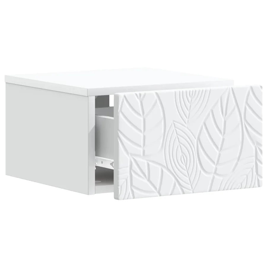 Cabinet de chevet mural Blanc 49 x 34,5 x 20 cm - 3