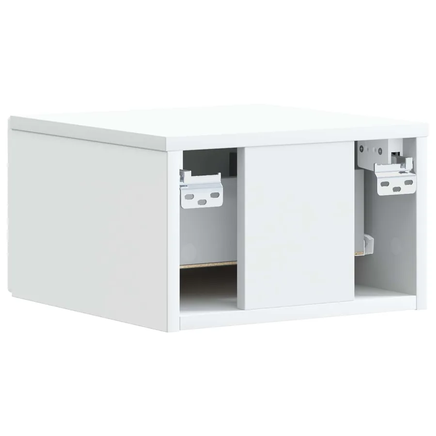Cabinet de chevet mural Blanc 49 x 34,5 x 20 cm - 6