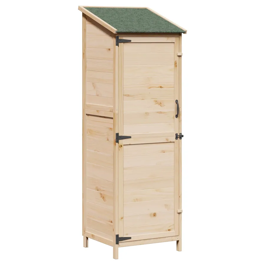 Abri de jardin avec toit Naturel 59,5 x 56 x 176,5 cm - 2