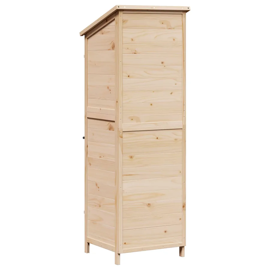 Abri de jardin avec toit Naturel 59,5 x 56 x 176,5 cm - 6