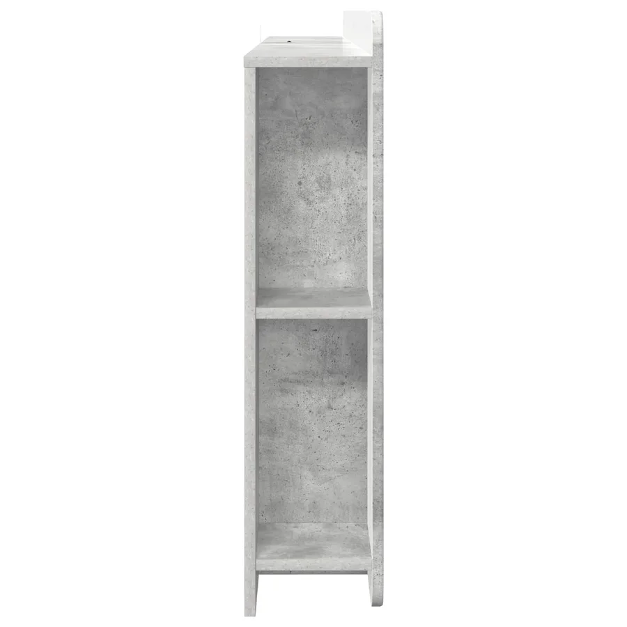 Cabinet de Tête de Lit Gris béton Bois d'ingénierie - 6