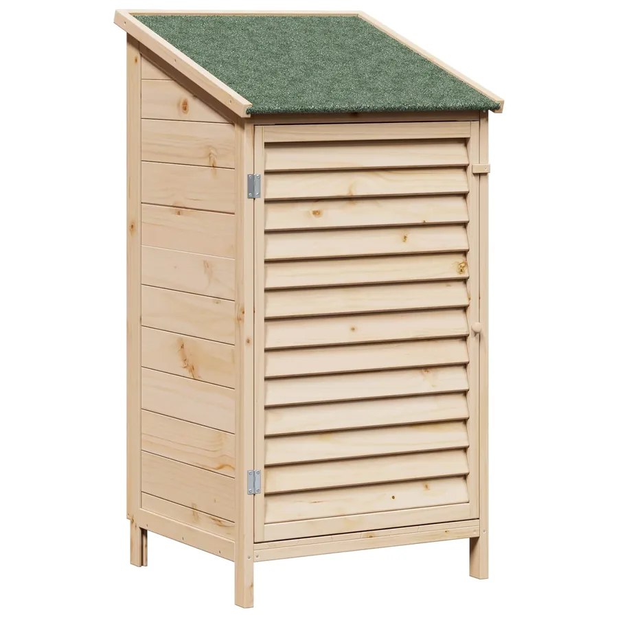 Abri de jardin Naturel 59 x 56 x 113,5 cm Bois de Sapin Massif - 2