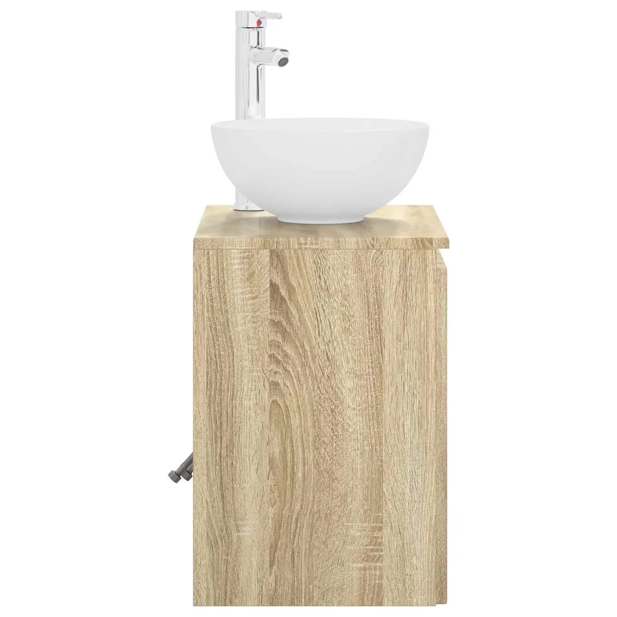 Vanité de lavabo mural Chêne Sonoma 49,5 x 41 x 64,5 cm - 4