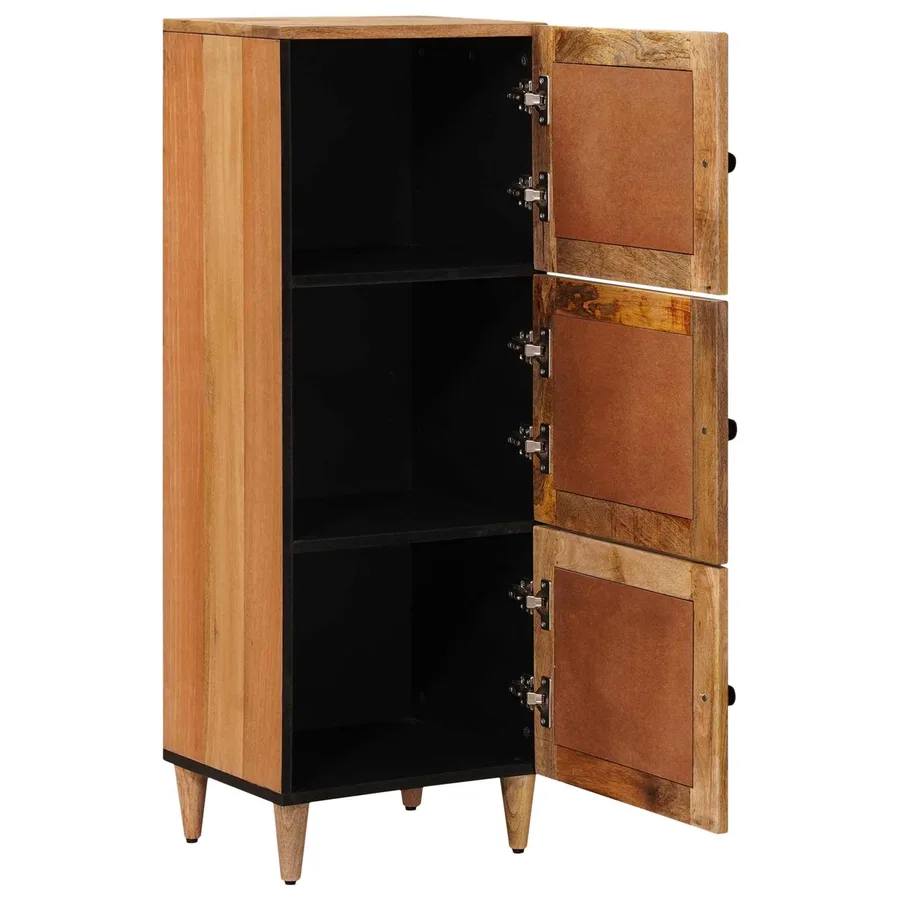 Haut Armoire Naturel 40 x 33 x 110 cm Bois de mangue massif - 2