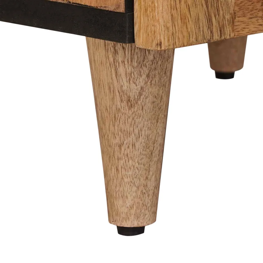 Haut Armoire Naturel 40 x 33 x 110 cm Bois de mangue massif - 8