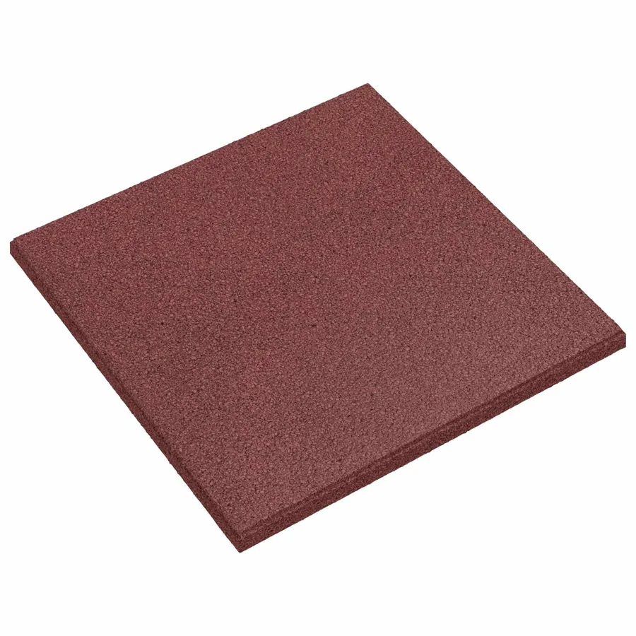 Dalles de Protection Anti-Chute 6 pcs Rouge 50 x 50 cm
