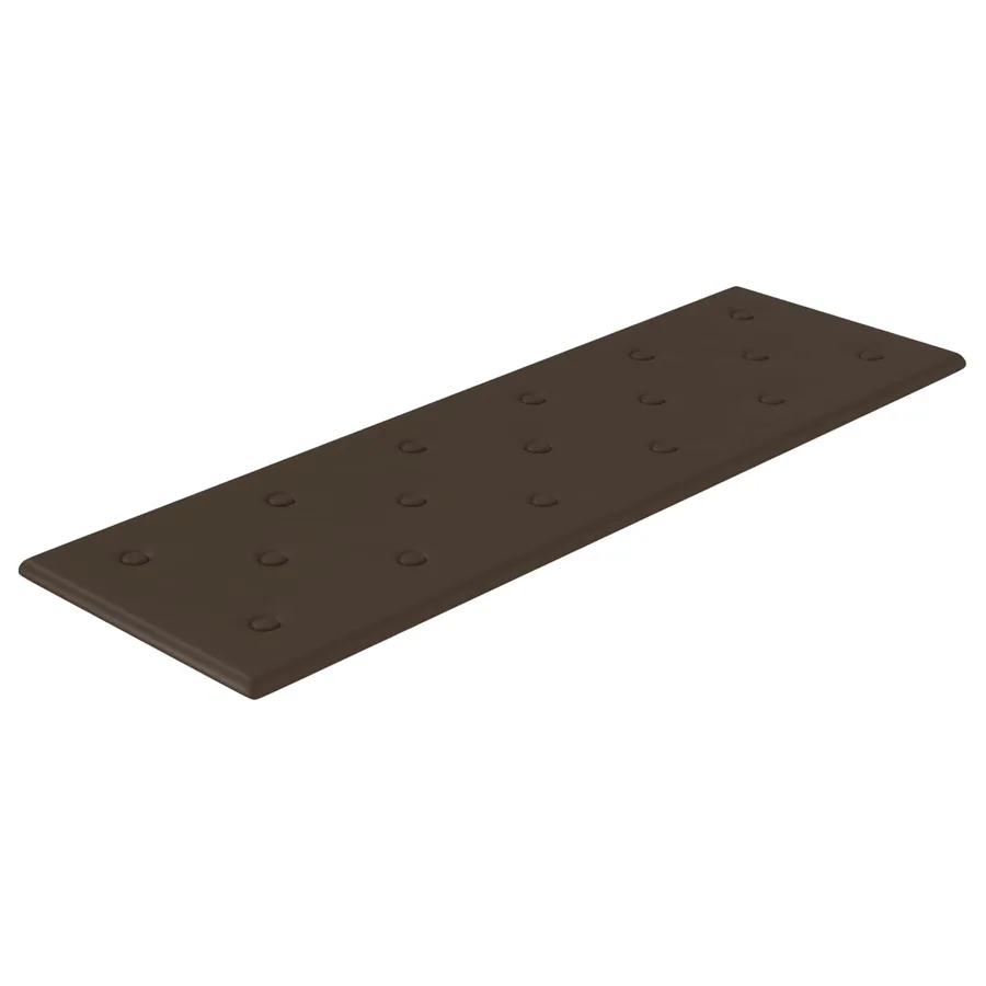 Tête de lit murale 12 pcs Marron 90 x 30 cm Simili cuir - 2