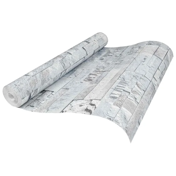 Papier peint en pierre 3D Gris clair 10 x 0,53 m