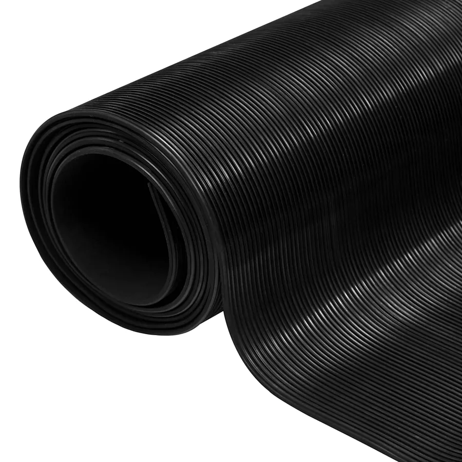 Tapis de sol Noir 1 x 2 m Caoutchouc - 2