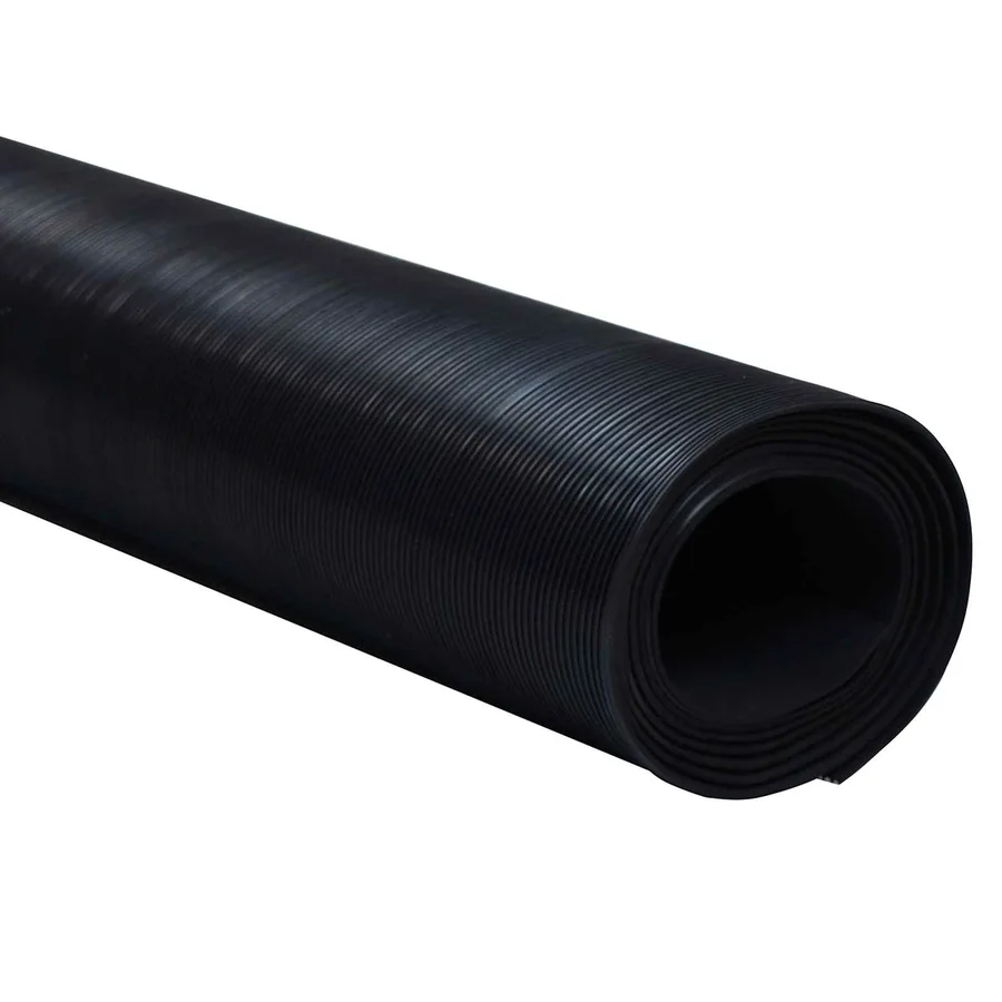 Tapis de sol Noir 1 x 2 m Caoutchouc - 3
