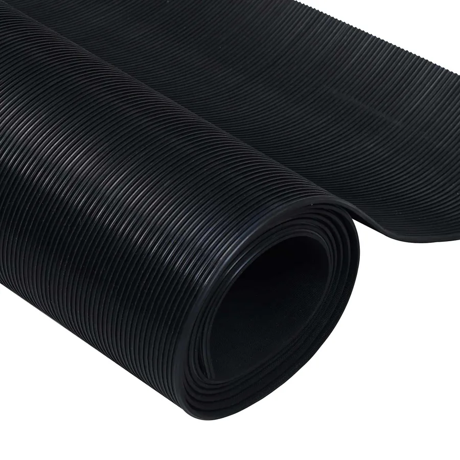 Tapis de sol Noir 1 x 2 m Caoutchouc - 5