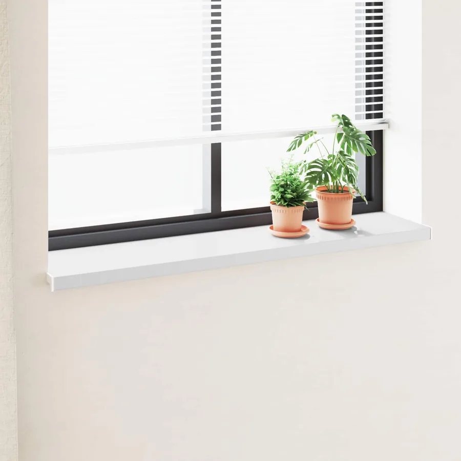Appui de fenêtre Blanc 120 x 35 x 4,5 cm PVC