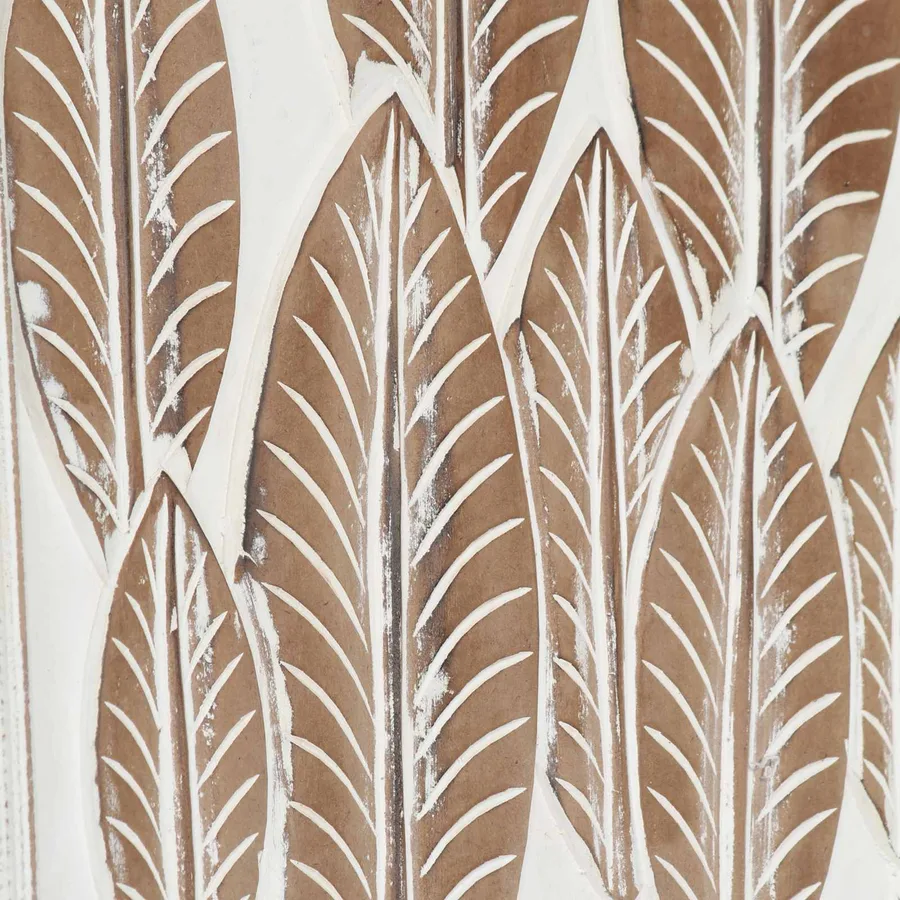 Décor artistique 3 pcs Marron et blanc 40 x 40 x 1,5 cm - 4