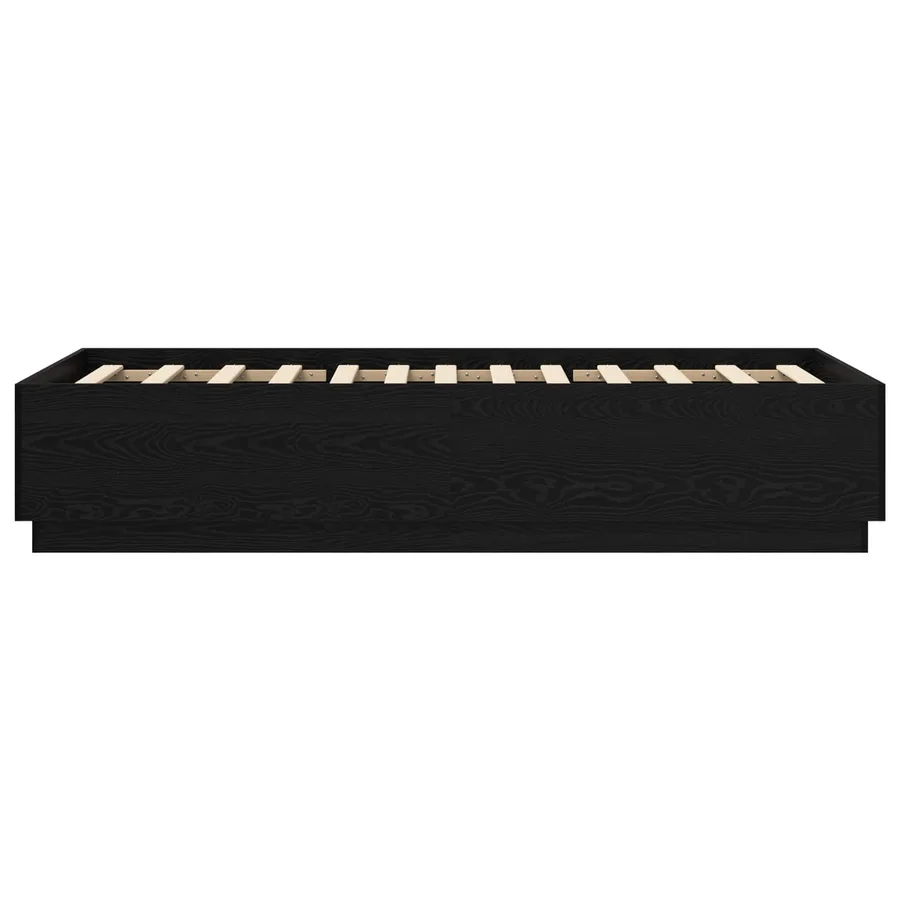 Cadre de lit Chêne noir 80 x 200 cm Bois d'ingénierie - 4
