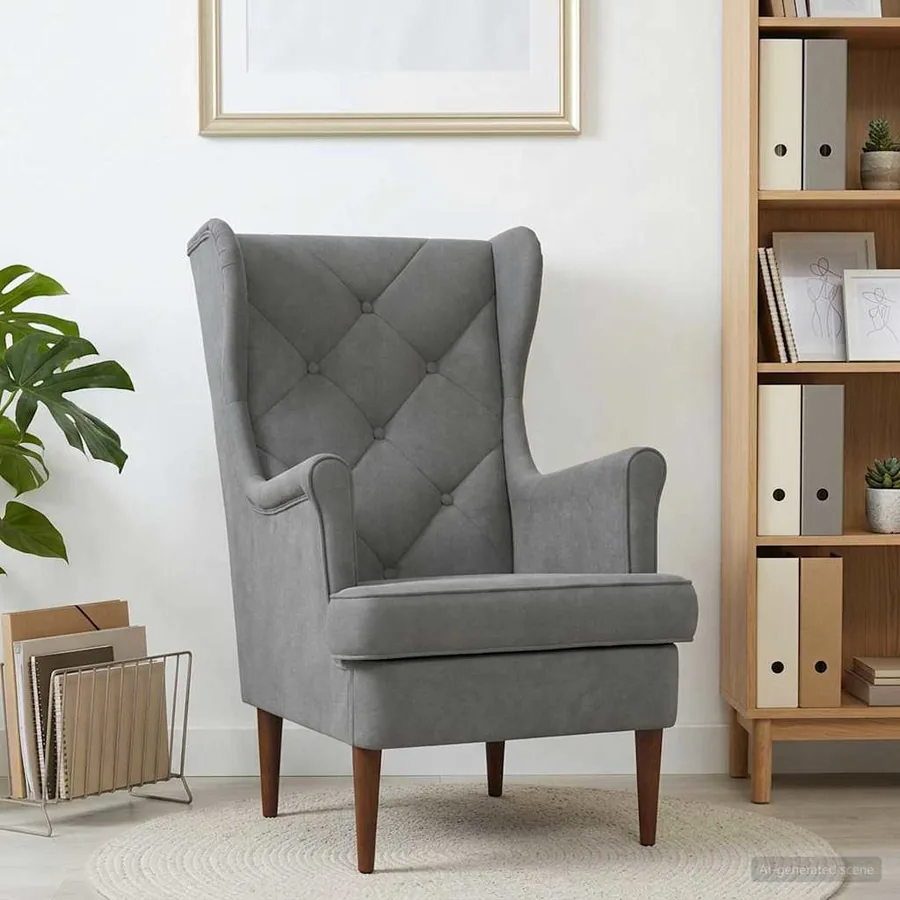 Fauteuil Gris foncé Velours