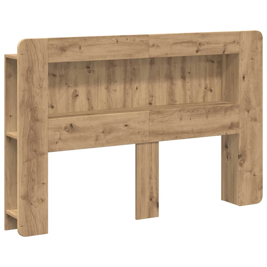 Cabinet de Tête de Lit Chêne artisanal 140 cm Bois d’ingénierie - 2