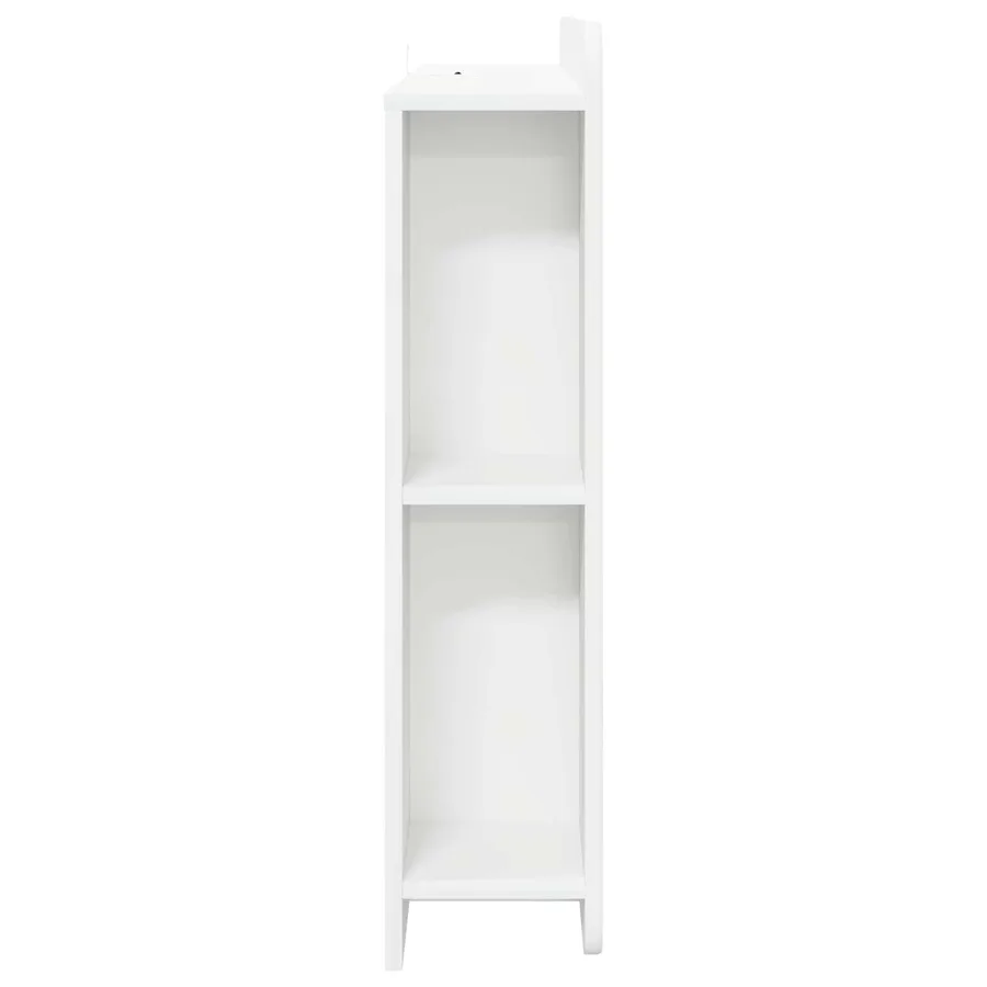 Cabinet de Tête de Lit Blanc brillant Bois d'ingénierie - 6