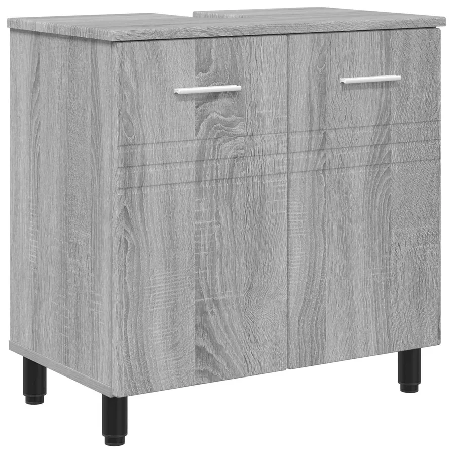 Unité de vanité de salle de bain Sonoma gris 60 x 35 x 60 cm - 2
