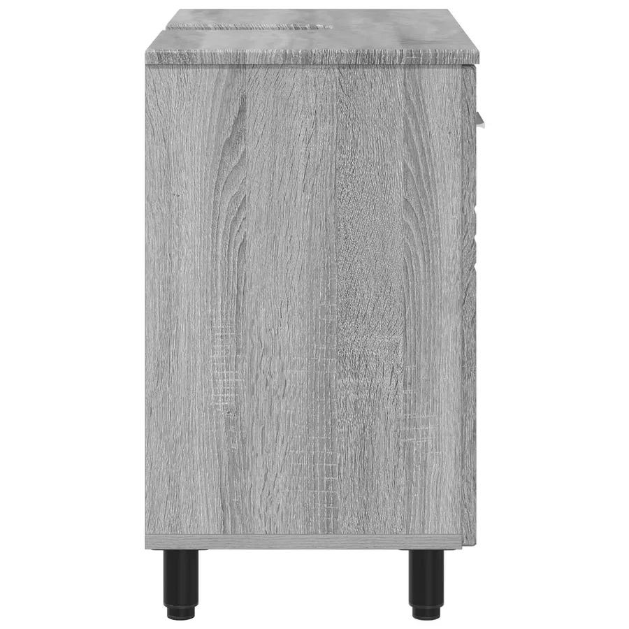 Unité de vanité de salle de bain Sonoma gris 60 x 35 x 60 cm - 6