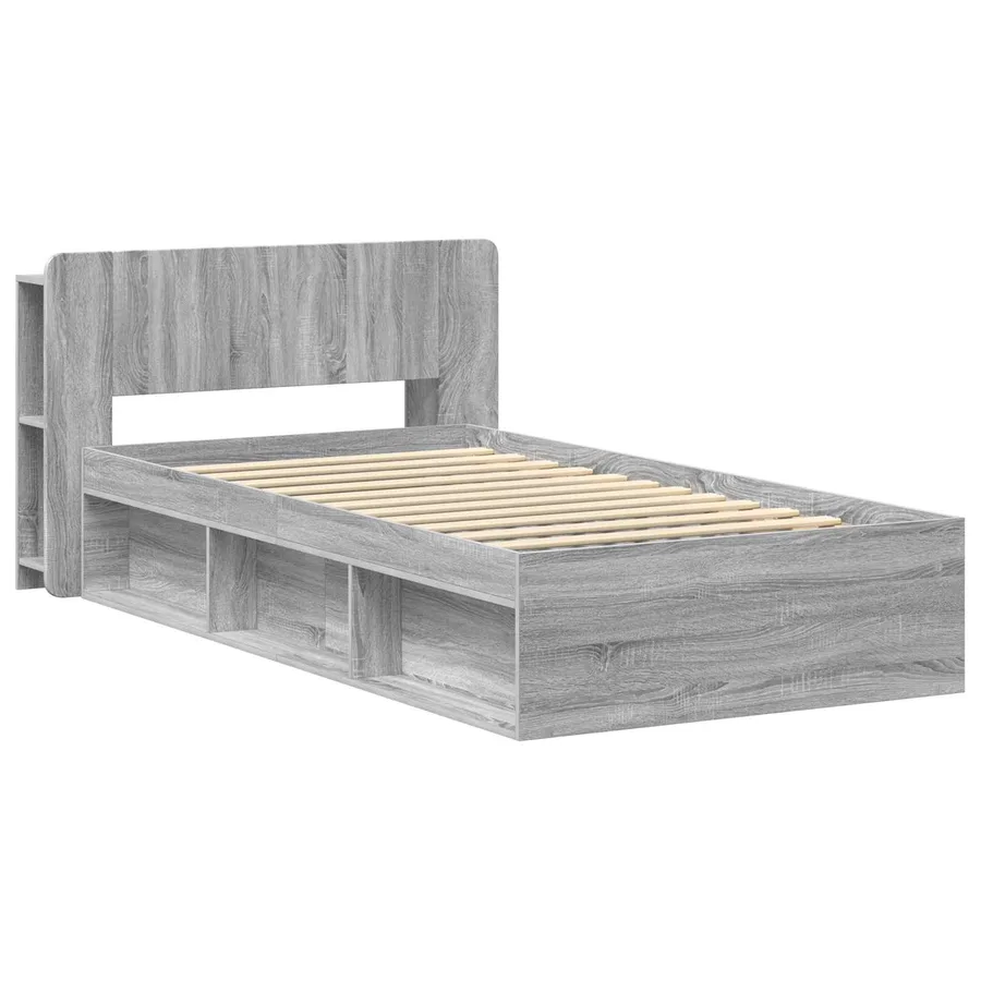 Cadre de lit avec rangement Sonoma gris 80 x 200 cm - 2