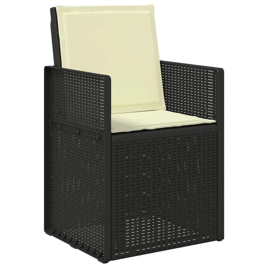 Coussins de siège et de dos 4 pcs Crème 47 x 45 x 2 cm - 3