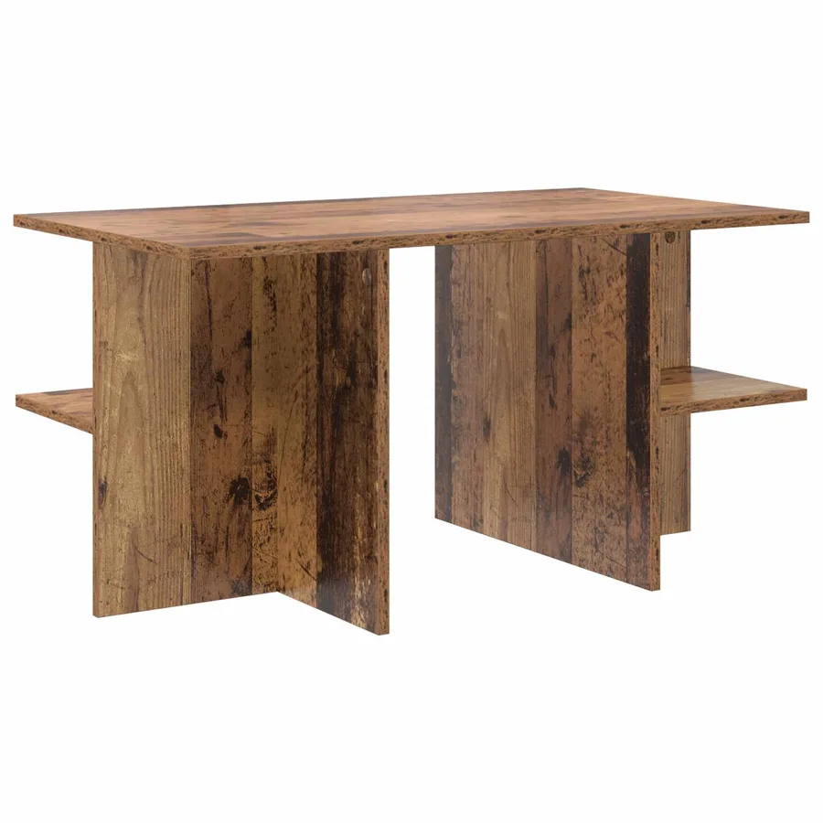 Table basse Bois ancien 87 x 50 x 45 cm Bois d’ingénierie - 2