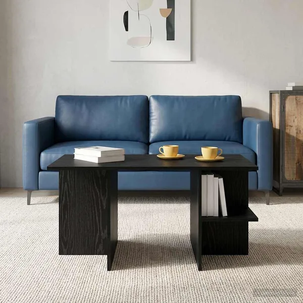 Table basse Chêne noir 87 x 50 x 45 cm Bois d’ingénierie