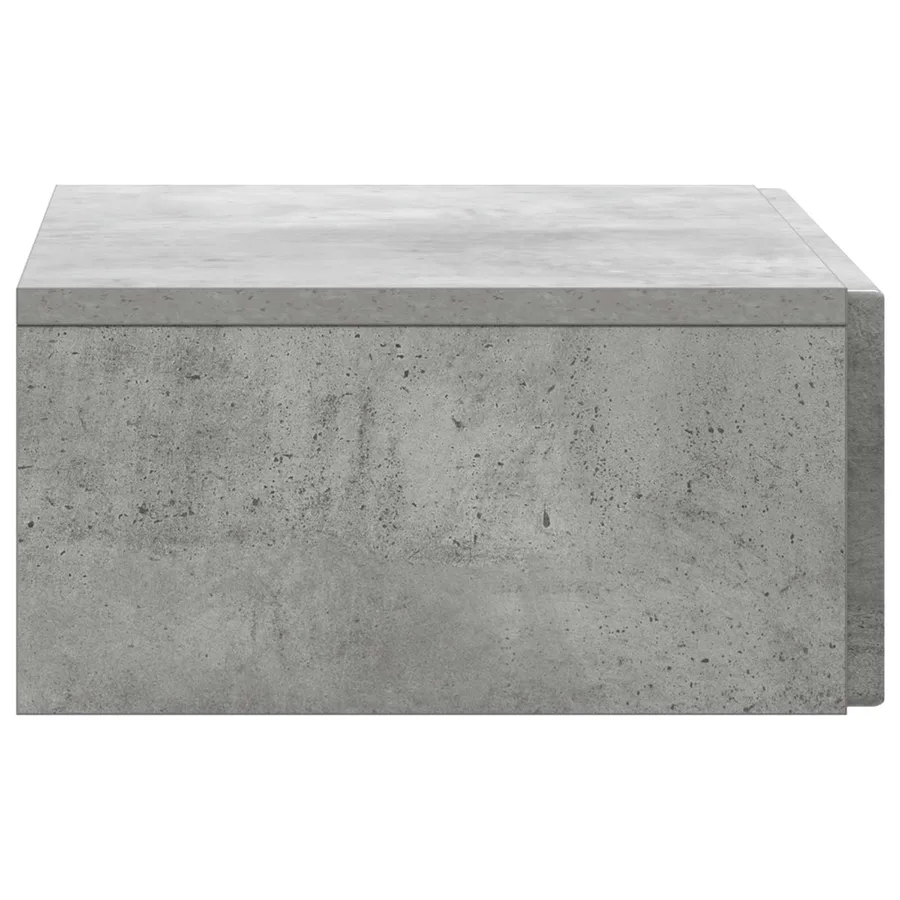 Table d'appoint murale Gris béton 59 x 34,5 x 17 cm - 6