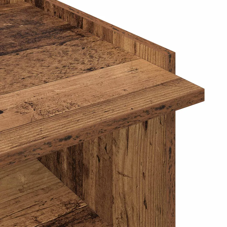 Table basse Bois ancien 90 x 50 x 33 cm Bois d'ingénierie - 8