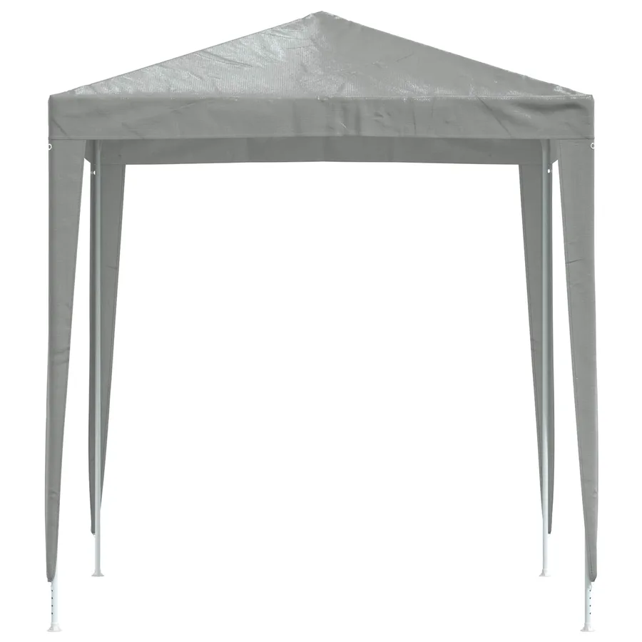 Tente de fête 200 x 200 x 240 cm Gris clair PE et acier - 3
