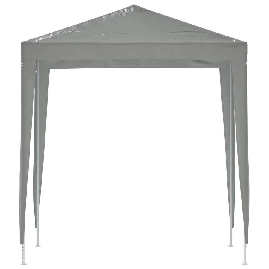 Tente de fête 200 x 200 x 240 cm Gris clair PE et acier - 4