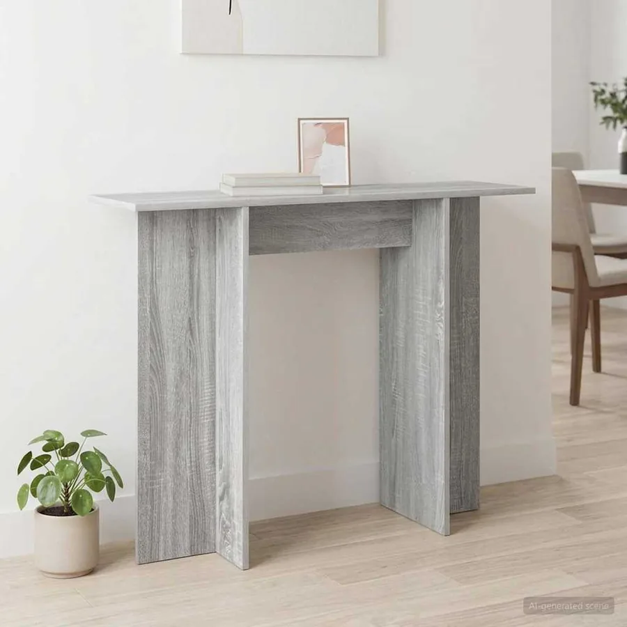 Table console Sonoma gris 100 x 30 x 75 cm Bois d'ingénierie