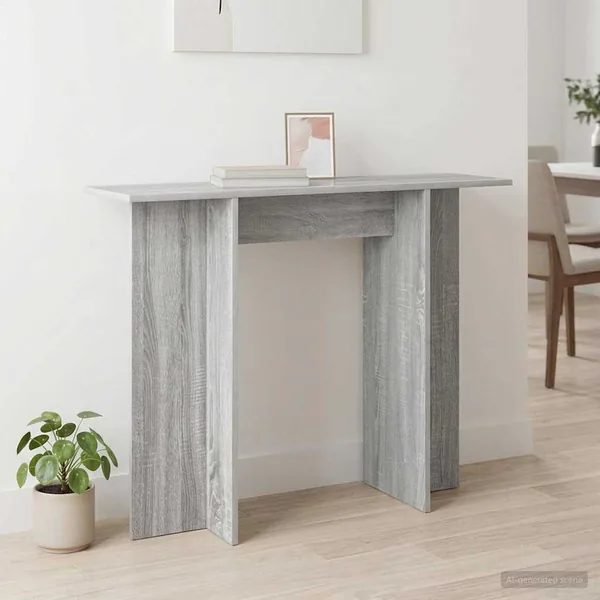Table console Sonoma gris 100 x 30 x 75 cm Bois d'ingénierie