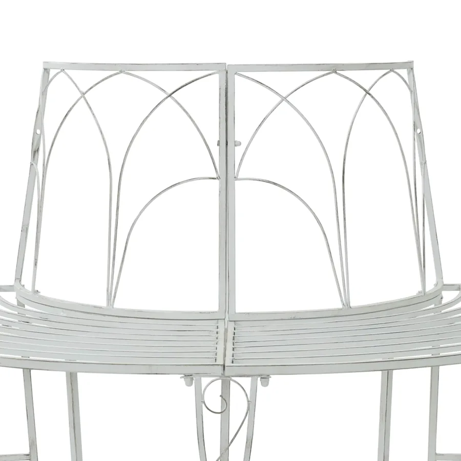 Banc d'Arbre 4-Nombre de places 160 x 80 x 89 cm Acier - 4