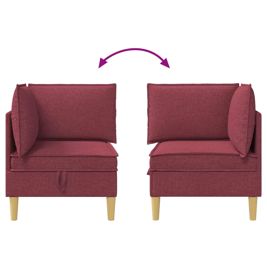 Sofa avec rangement Tissu - 8