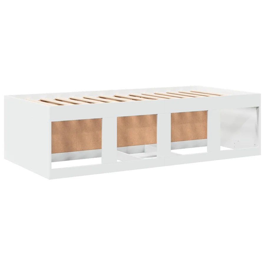 Cadre de lit avec rangement Blanc 80 x 200 cm Bois d'ingénierie - 6