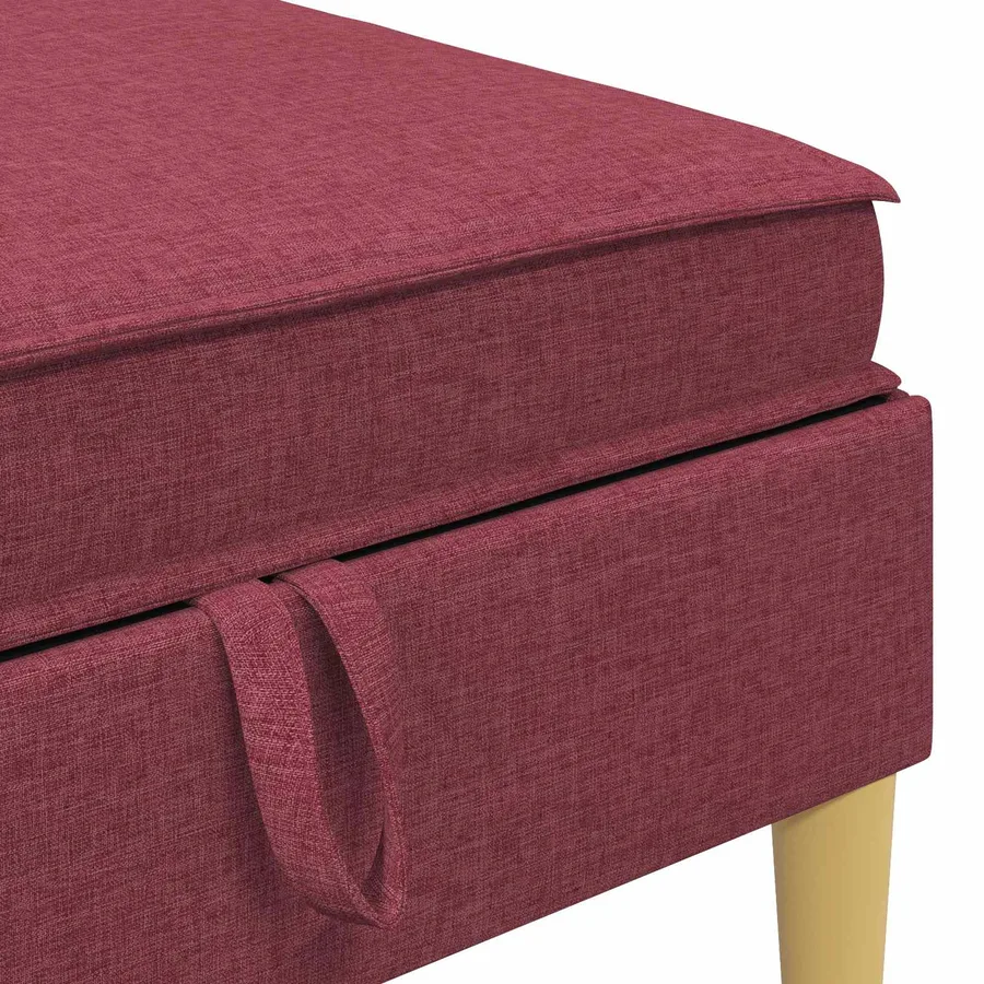 Canapé modulaire avec rangement 6 pcs Bordeaux Tissu - 7