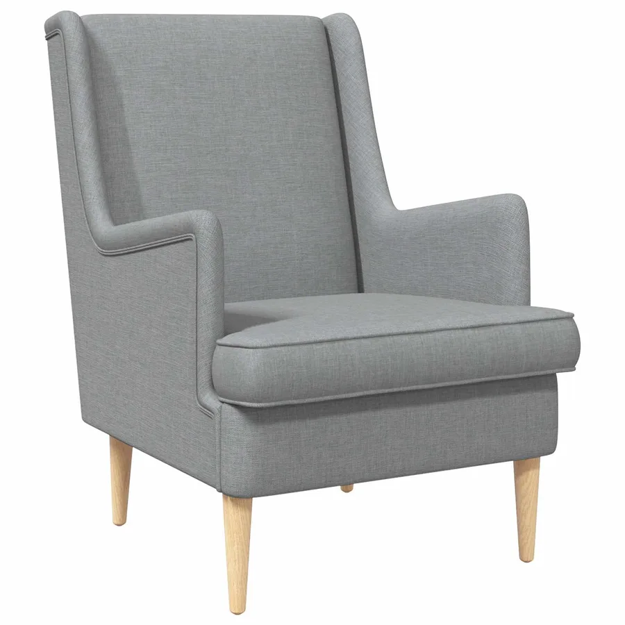 Fauteuil Gris clair Tissu - 2