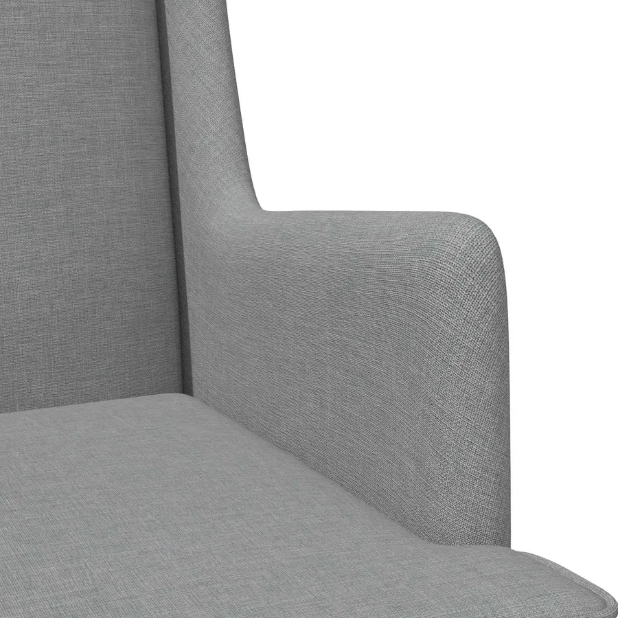 Fauteuil Gris clair Tissu - 7