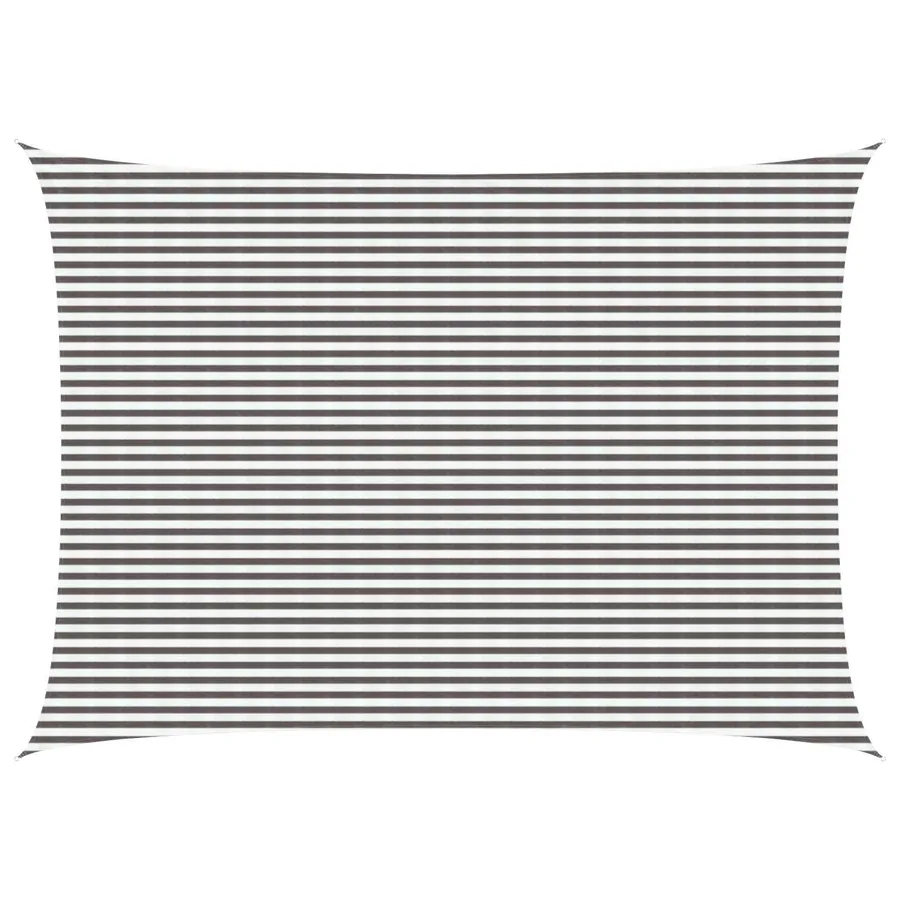 Voile d'ombre Gris clair et blanc 5 x 8 m HDPE