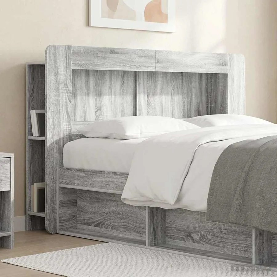 Cabinet de Tête de Lit Sonoma gris Bois d’ingénierie