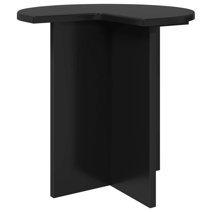 Table d'appoint 2 pcs Chêne noir Ø 39 x 38 cm Bois d'ingénierie - 5